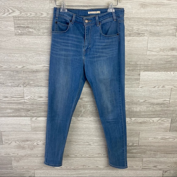 🧧SOLD🧧Levi’s 721 Vintage High Rise Orange Tan Jeans - Picture 7 of 9